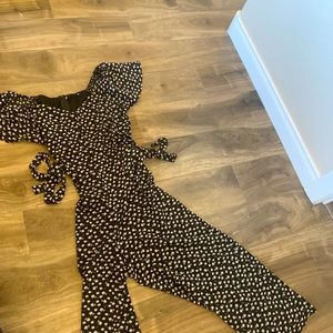 Romper with fabric belt